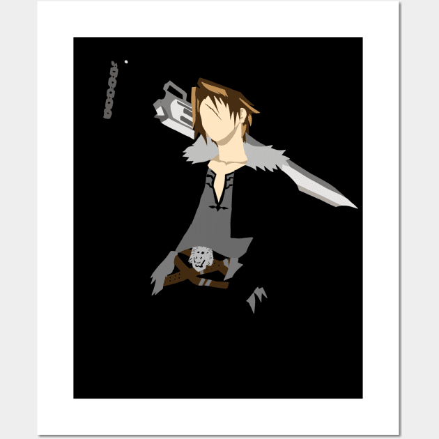 Cool Squall Leonhart Minimalistic Wall Art by Kidrock96